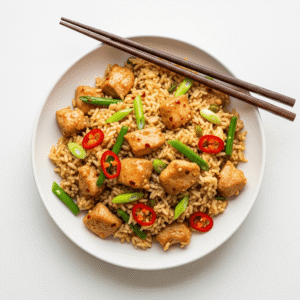 Chilli Garlic Dragon's Chicken Fried Rice